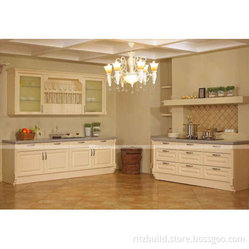 Kitchen Furniture Economical and Practical Project Kitchen Cabinet (lacquer, PVC, melamine, wood veneer, solid wood kitchen cabinet etc)